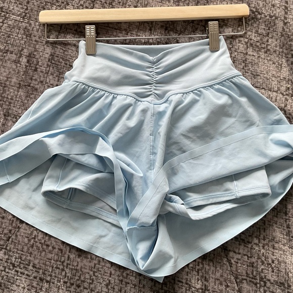 Aerie OFFLINE Real Me Crossover Flowy Short in Blue Breeze - Picture 7 of 9